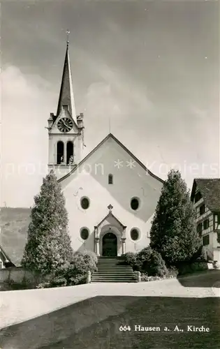 AK / Ansichtskarte Hausen_Albis Kirche Hausen Albis