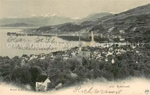 AK / Ansichtskarte Richterswil_ZH Panorama 
