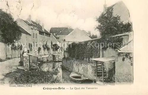 AK / Ansichtskarte Crecy_en_Brie Le Quai des Tanneries Crecy_en_Brie