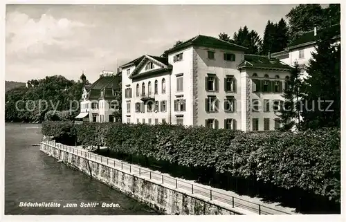 AK / Ansichtskarte Baden__AG Baederheilstaette zum Schiff 