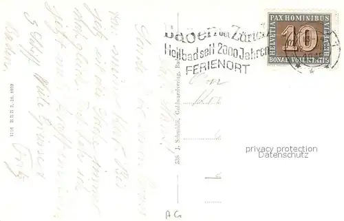 AK / Ansichtskarte Baden__AG Baederheilstaette zum Schiff 