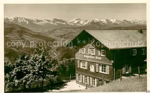AK / Ansichtskarte Hoernli Kulm_1136m_ZH Berggasthaus Hoernli Panorama 