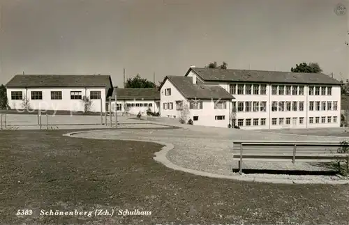 AK / Ansichtskarte Schoenenberg_ZH Schulhaus Schoenenberg ZH