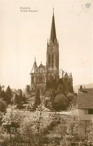 AK / Ansichtskarte Zuerich_ZH Kirche Wiedikon Zuerich_ZH