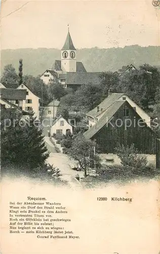 AK / Ansichtskarte Kilchberg_ZH Ortsmotiv mit Kirche Kilchberg ZH