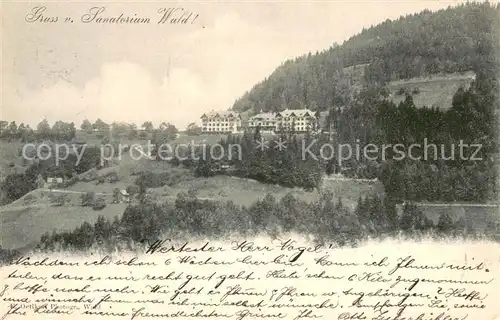 AK / Ansichtskarte Wald_Faltigberg Sanatorium Wald Faltigberg