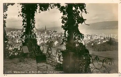 AK / Ansichtskarte Waedenswil_Waedensweil_ZH Blick von der Schlossterrasse 