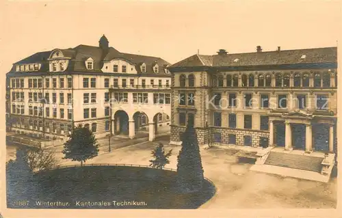 AK / Ansichtskarte Winterthur__ZH Kantonales Technikum  
