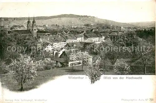 AK / Ansichtskarte Winterthur__ZH Blick von der Hochwacht 