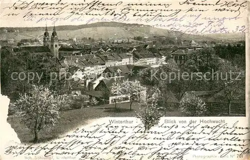 AK / Ansichtskarte Winterthur__ZH Blick von der Hochwacht 