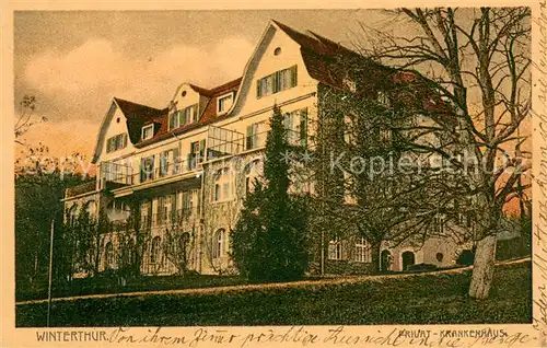 AK / Ansichtskarte Winterthur__ZH Privat Krankenhaus 