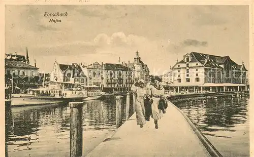 AK / Ansichtskarte Rorschach_SG Hafen 