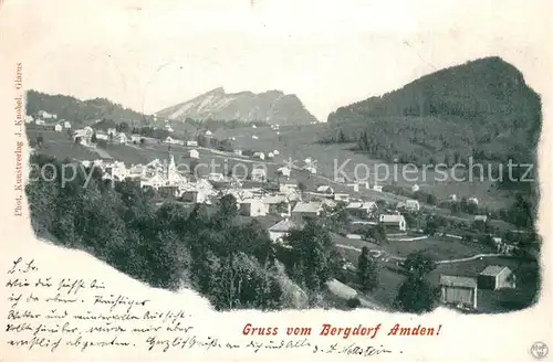 AK / Ansichtskarte Amden_SG Bergdorf Panorama Amden_SG