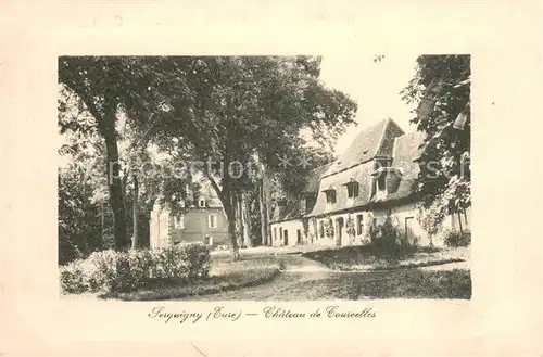 AK / Ansichtskarte Serquigny Chateau de Courcelles Serquigny