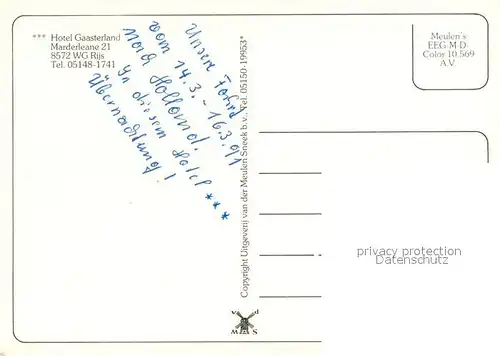 AK / Ansichtskarte Rijs Hotel Gaasterland Rijs