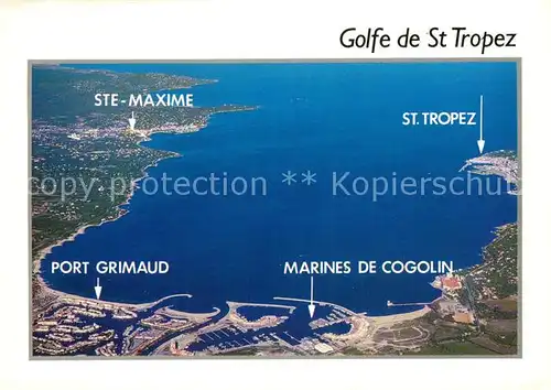 AK / Ansichtskarte St Tropez_83 Fliegeraufnahme Golfe de Saint Tropez 