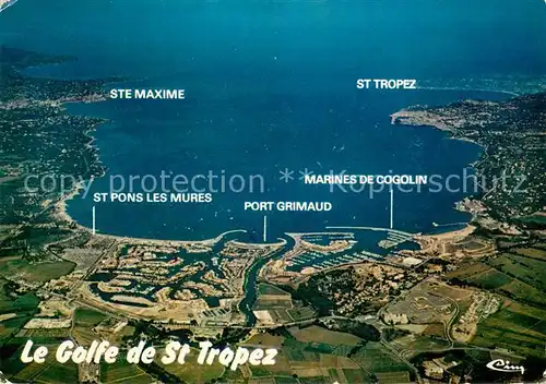 AK / Ansichtskarte St Tropez_83 Fliegeraufnahme Golfe de St. Tropez 