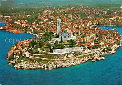 AK / Ansichtskarte Rovinj_Rovigno_Istrien Fliegeraufnahme 