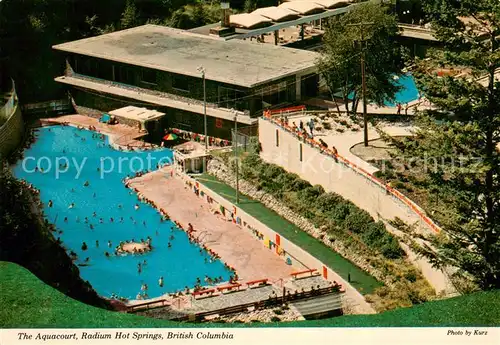 AK / Ansichtskarte British_Columbia The Aquacourt Radium Hot Springs Pool British Columbia