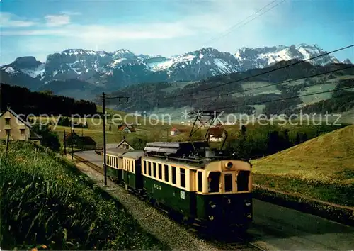 AK / Ansichtskarte Eisenbahn St.Gallen Gais Appenzell Altstaetten Bahn Eisenbahn