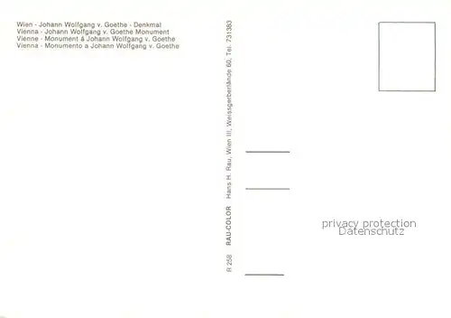 AK / Ansichtskarte Denkmal Goethe Denkmal