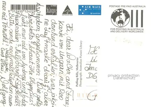 AK / Ansichtskarte Zahnradbahn Puffing Billy 