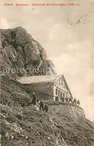 AK / Ansichtskarte Stockhorn_2193m_BE Wirtschaft Stockhornhoehe 