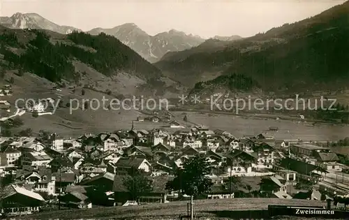 AK / Ansichtskarte Zweisimmen Panorama Zweisimmen