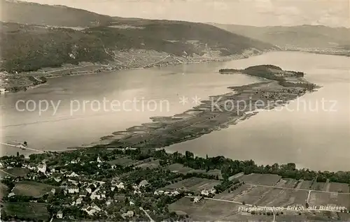 AK / Ansichtskarte Erlach_BE Fliegeraufnahme mit Bielersee Erlach_BE