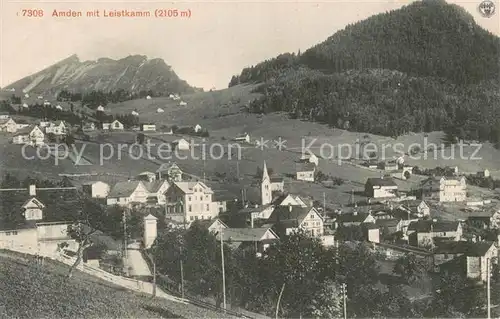 AK / Ansichtskarte Amden_SG Panorama mit Leistkamm Amden_SG