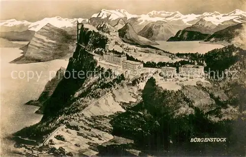 AK / Ansichtskarte Buergenstock_Vierwaldstaettersee Hotels Panorama Buergenstock