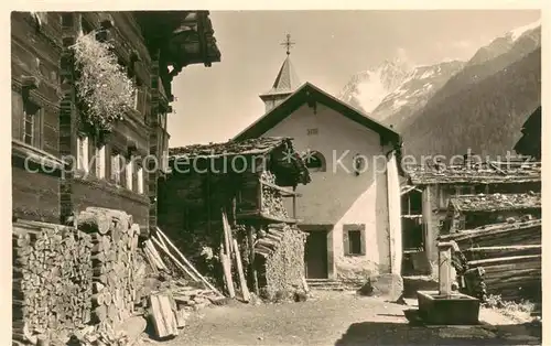 AK / Ansichtskarte Ferden_VS in Loetschen mit Bietschhorn 