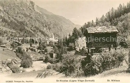 AK / Ansichtskarte Viege_Visp_VS St Nicolas Zermatt Panorama 