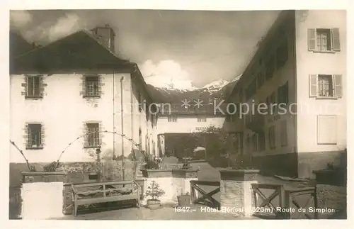 AK / Ansichtskarte Berisal Hotel Berisal Route du Simplon Berisal