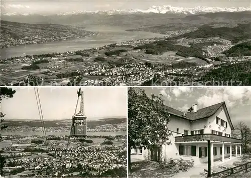 AK / Ansichtskarte Adliswil_ZH Fliegeraufnahme Luftseilbahn Bergrestaurant Felsenegg 