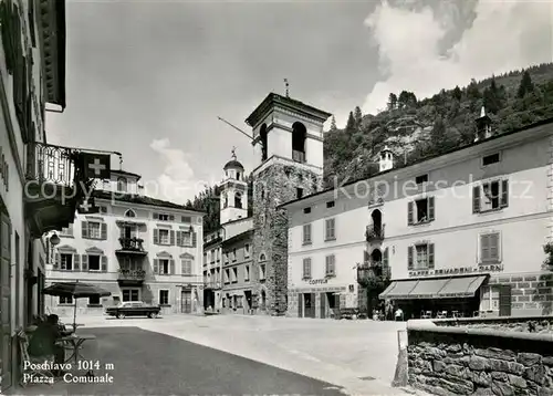 AK / Ansichtskarte Poschiavo_GR Piazza Comunale 