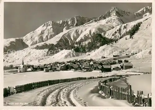 AK / Ansichtskarte Sedrun Panorama mit Piz Ner Sedrun