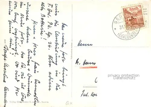 AK / Ansichtskarte Sedrun Panorama mit Piz Ner Sedrun