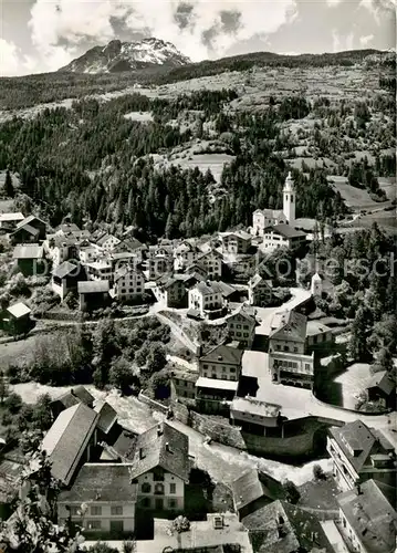 AK / Ansichtskarte Tiefencastel_GR Fliegeraufnahme an der Julier Route mit Mon und Piz Toissa 