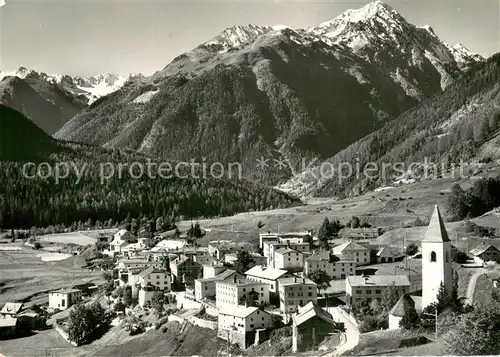 AK / Ansichtskarte Lavin_GR mit Piz Sarsura und Piz del Ras 