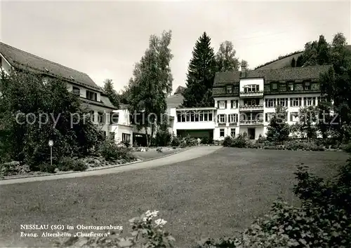 AK / Ansichtskarte Nesslau_SG Ev Altersheim Churfirsten 