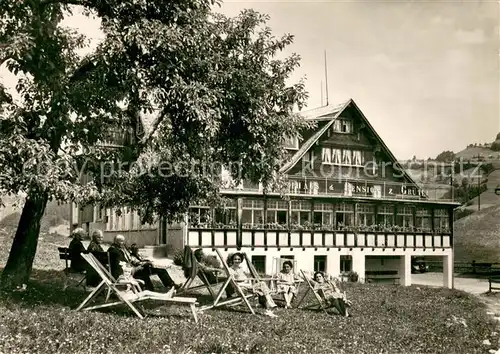 AK / Ansichtskarte Nesslau_SG Kurhaus Gruetli Buehl Liegewiese 