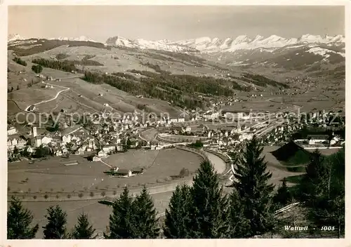 AK / Ansichtskarte Wattwil Panorama Feldpost Wattwil