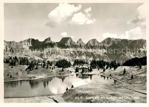 AK / Ansichtskarte Seebenalp mit Kurhaus und Churfirsten Seebenalp
