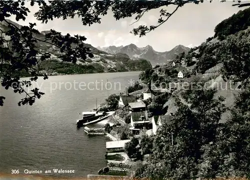 AK / Ansichtskarte Quinten_Sarganserland am Walensee Quinten_Sarganserland