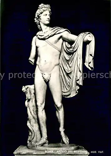 AK / Ansichtskarte Skulpturen Roma Apollo Del Belvedere 