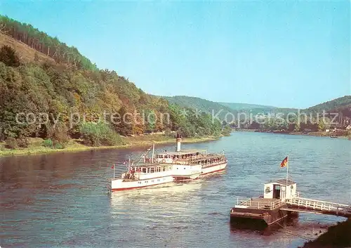 AK / Ansichtskarte Dampfer_Seitenrad Weisse Flotte Dresden 