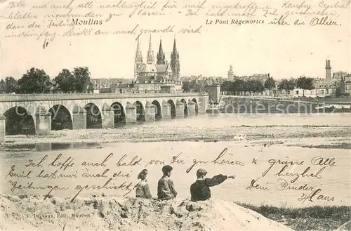 AK / Ansichtskarte Moulins_03_Allier Le Pont Regemortes 