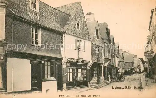 AK / Ansichtskarte Vitre_d_Ille et Vilaine La Rue de Paris Vitre_d_Ille et Vilaine
