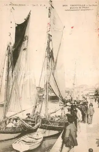AK / Ansichtskarte Trouville sur Mer Le Port Station de Peche extremement importante Trouville sur Mer